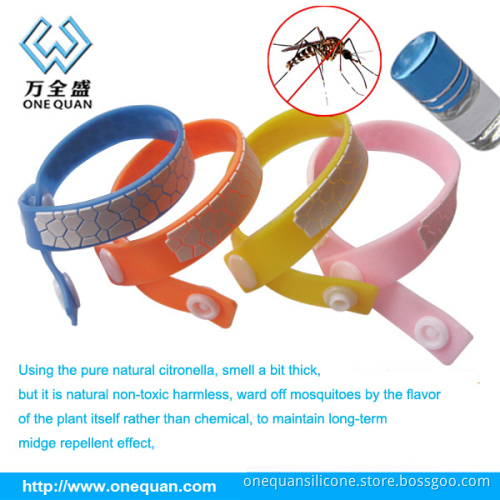 High quality child mosquito repellent bracelet with high quality outdoor natural oil